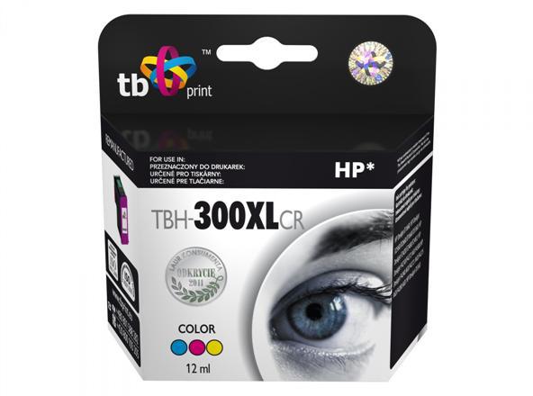 Inkoustov npl TB HP CC644EE (No.300XL) Color kompatibiln - erven/modr/lut