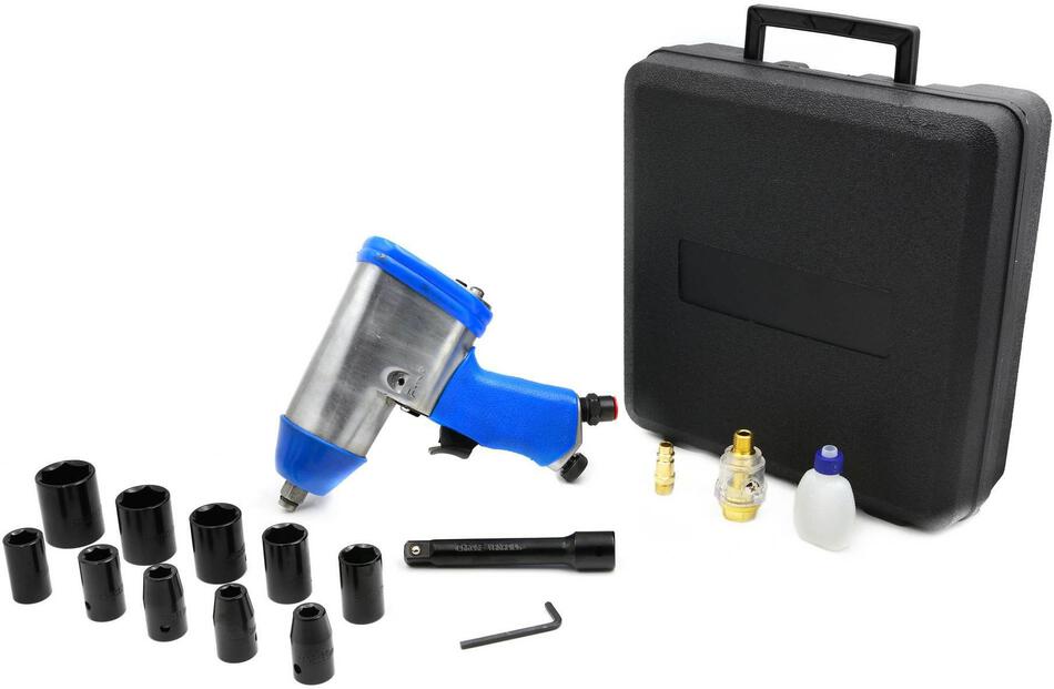 Pneumatický rázový utahovák 1/2", 300Nm s příslušenstvím GEKO