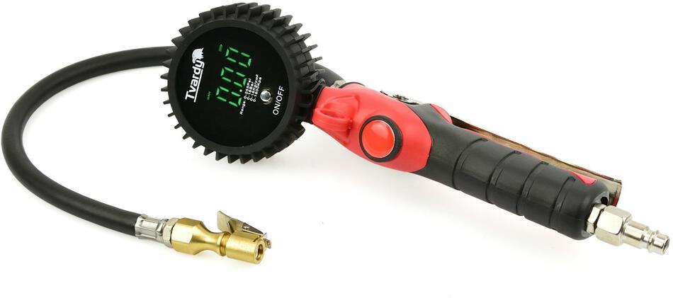 Pumpa na pneumatiky s digitálním LED tlakoměrem 0-18 bar GEKO