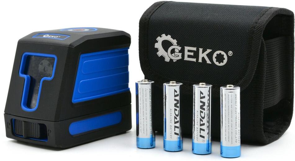 Laser křížový samonivelační, bateriový GEKO
