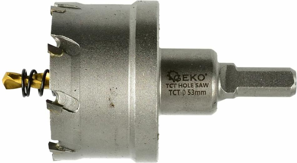 Korunkový vrták do kovu TCT, 53mm GEKO