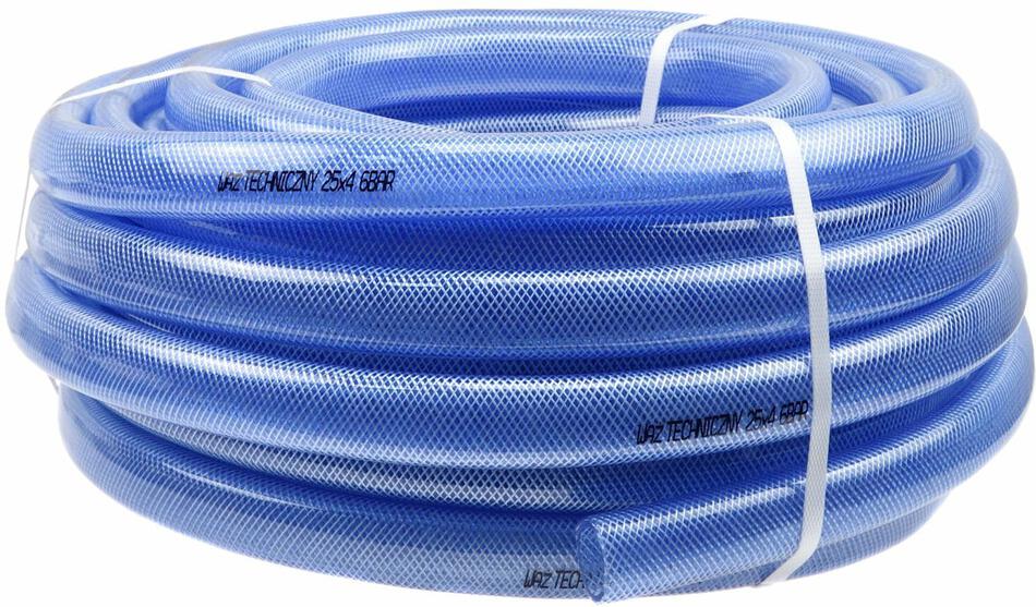 Pneumatická vzduchová hadice PVC 25x4mm 25m GEKO