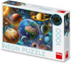Dino Puzzle Planety neon 1000 dílků