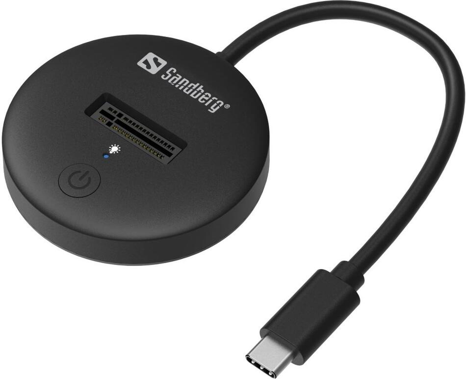 Sandberg USB 3.2 Dock pro M.2+NVMe SSD, černá (136-47)