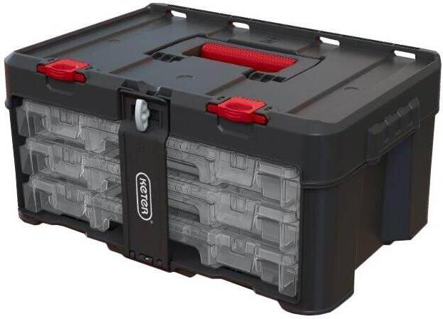 Box Keter Stack’N’Roll se třemi organizéry