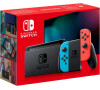 Nintendo Switch console with neon red&amp;blue Joy-Con
