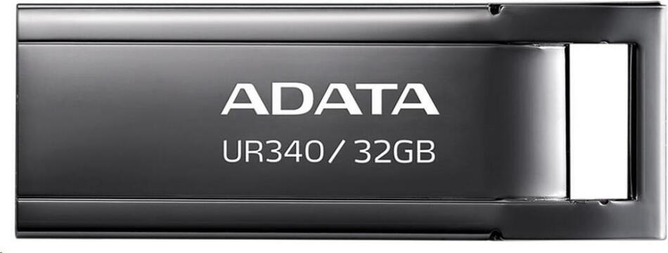 A-Data ADATA Flash Disk 32GB UR340, USB 3.2 Dash Drive, kov lesklá černá (AROY-UR340-32GBK)