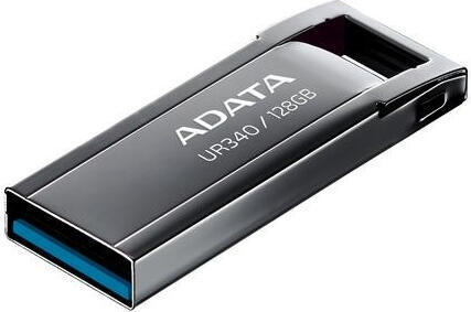 A-Data ADATA Flash Disk 128GB UR340, USB 3.2 Dash Drive, kov lesklá černá (AROY-UR340-128GBK)