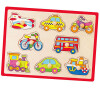 Dětské dřevěné puzzle s úchyty Viga Vozidla