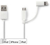 Kabel 2 v 1 NEDIS CCGP39400WT10