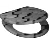 WC sedátko SCHÜTTE Grey Hexagons Soft Close