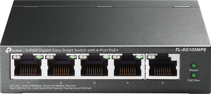 TP-Link TL-SG105MPE 5xGb 4POE+120W Easy Smart Sw.