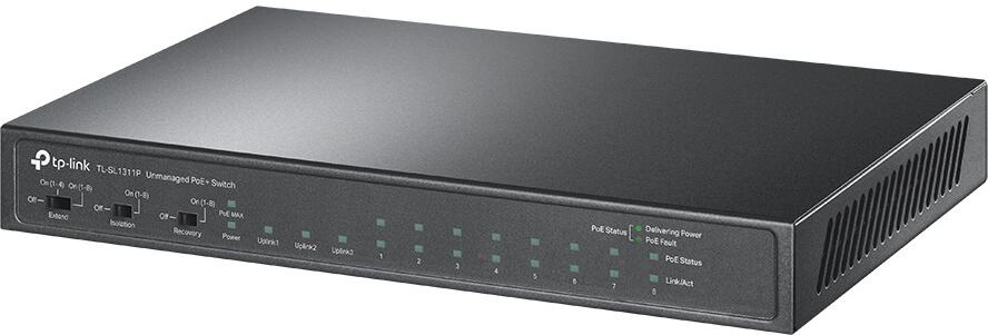 TP-Link TL-SL1311P 8xFE POE+ 65W 3xGb nonPOE,1xSFP CCTV switch