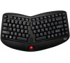 Adesso WKB-3150UB/ bezdrtov klvesnice 2,4GHz/ ergonomick/ trackball/ USB/ ern/ US layout