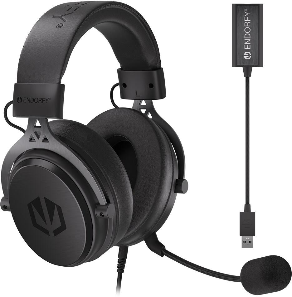 Endorfy headset VIRO Plus USB / drátový / s odnímatelným mikrofonem / USB / černý (EY1A001)