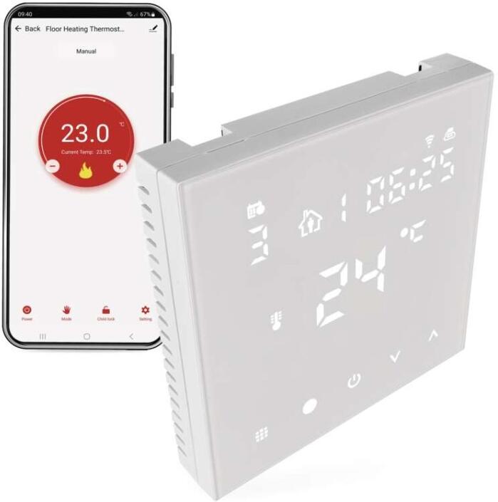Emos podlahový programovatelný drátový WiFi GoSmart termostat P56201UF