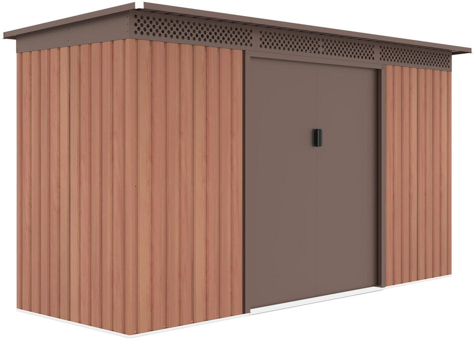 Zahradní domek G21 GRAH 483 - 340 x 142 cm, hnědý