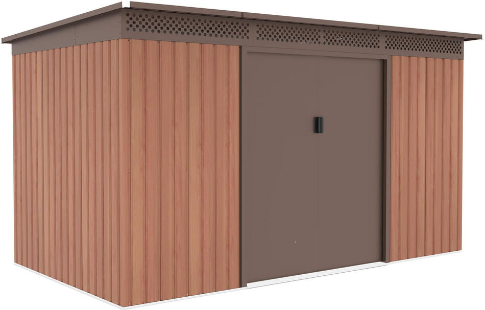 Zahradní domek G21 GRAH 700 - 340 x 206 cm, hnědý