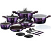 Sada nádobí Purple Eclipse Collection BERLINGERHAUS BH-7145, 18 ks