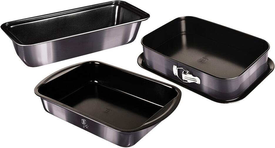 Plech a formy na pečení BERLINGERHAUS Carbon PRO LineBH-7634, 3 ks