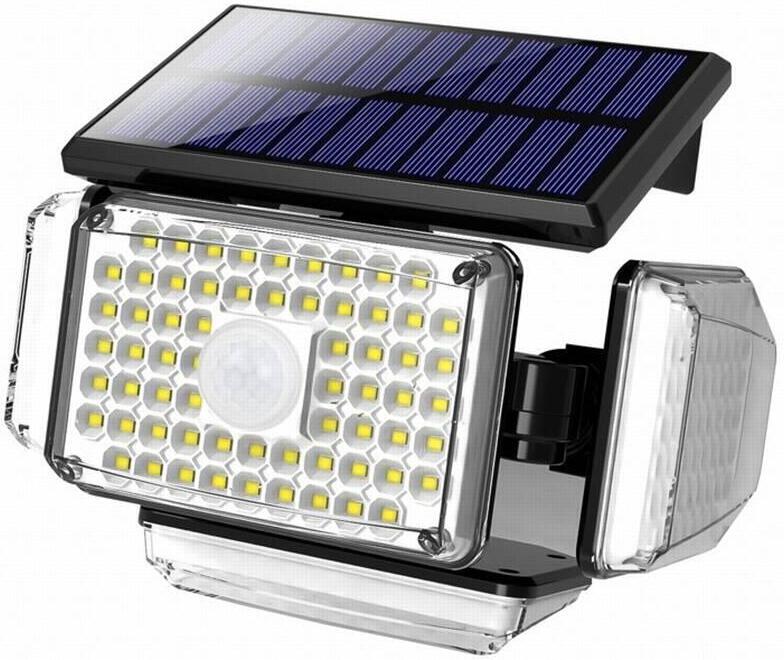 Venkovní solární nástěnné LED osvětlení IMMAX CLOVER s PIR čidlem, 5W
