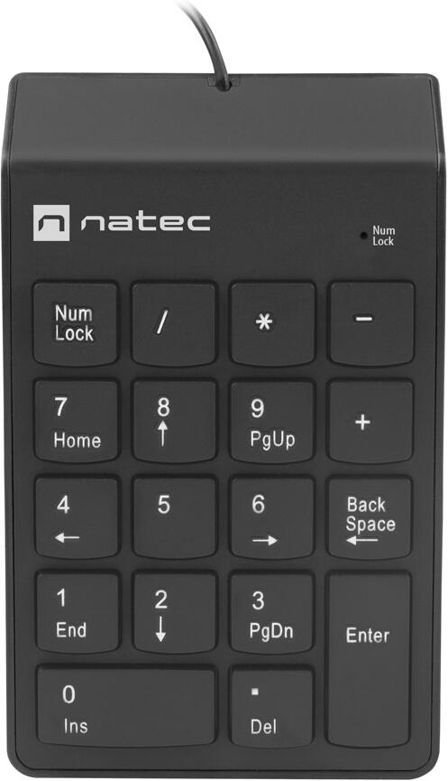 Numerická klávesnice NATEC GOBY 2/Drátová USB/Černá (NKL-2022)