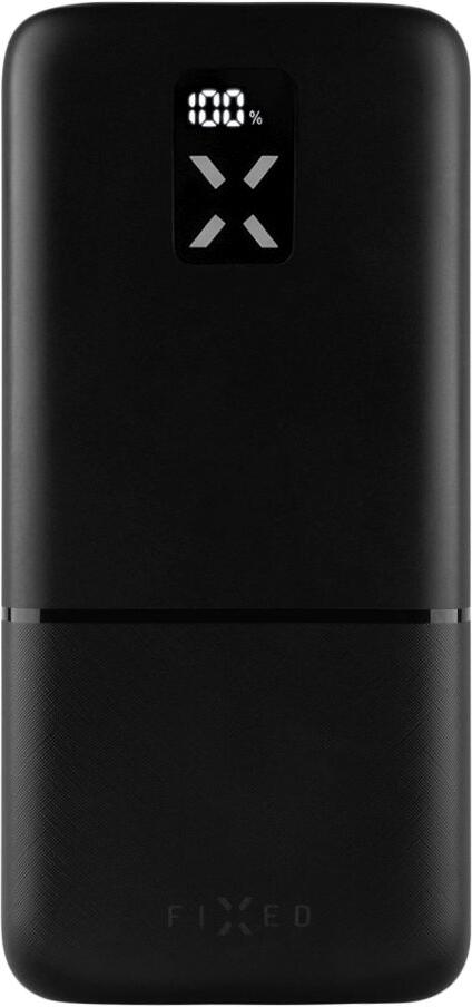 Powerbanka FIXED Zen 30 s LCD displejem a výstupem PD 20W, 30 000 mAh, černá