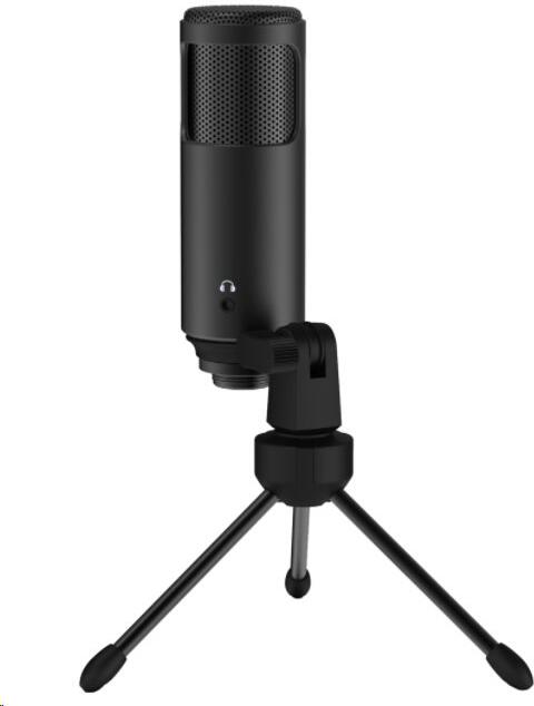 LORGAR mikrofon Soner 521 pro Streaming, kondenzátorový, Volume, černý (LRG-CMT521)