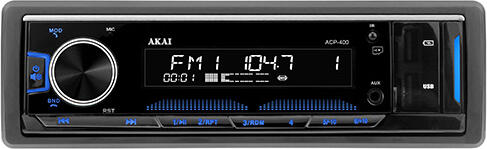 Autorádio AKAI, ACP-400, bluetooth, LCD displej, FM, USB, SD karta, AUX, 4 x 25 W