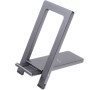 Hlinkov stojnek FIXED Frame Pocket na stl pro mobiln telefony, space gray