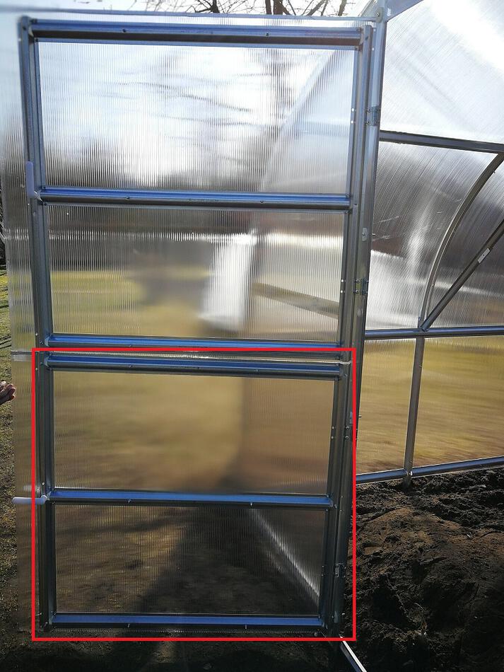 Dodatečné dveře pro obloukový skleník LANITPLAST GLADUS LG3110