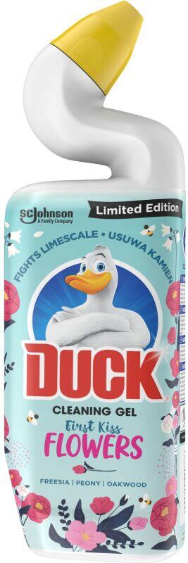 Duck WC gel First Kiss Flowers tekutý čistič , 750 ml