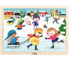 Dětské dřevěné puzzle Viga Zima