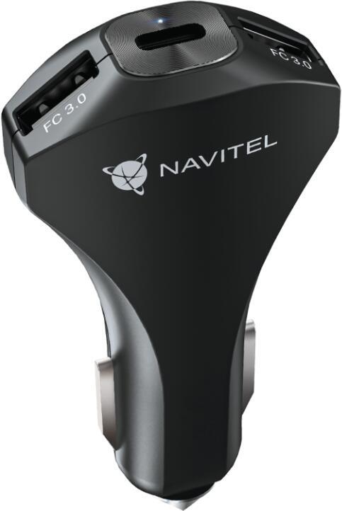 Nabíječka do auta Navitel USP45 Slim, černá