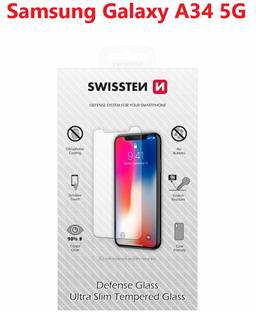 OCHRANNÉ TEMPEROVANÉ SKLO SWISSTEN PRO SAMSUNG A346 GALAXY A34 5G RE 2,5D