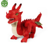 Rappa Plyšový drak 40 cm červený ECO-FRIENDLY