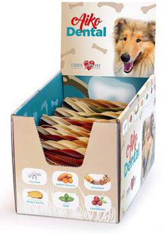 Pochoutka Aiko Dental Dual Colour Twist.Stix 100ks box
