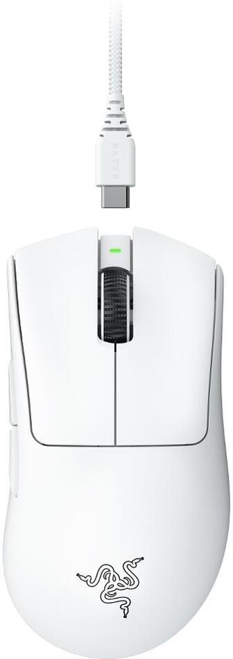 Počítačová myš Razer DeathAdder V3 Pro, bílá