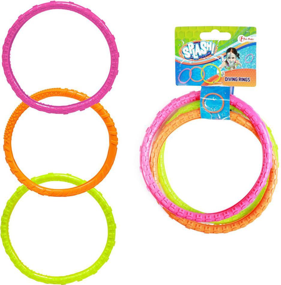 Kroužky do vody Teddies 3ks, plast