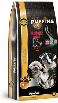 Puffins Dog Adult Mini Beef 15kg
