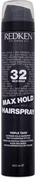Lak na vlasy Redken Triple Take 32 Max Hold Hairspray, 300 ml