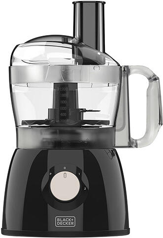 Kuchyňský robot Black+Decker, BXFPA600E, multifunkční, 2 rychlosti, 1,2 L mísa, drtič ledu, 600 W