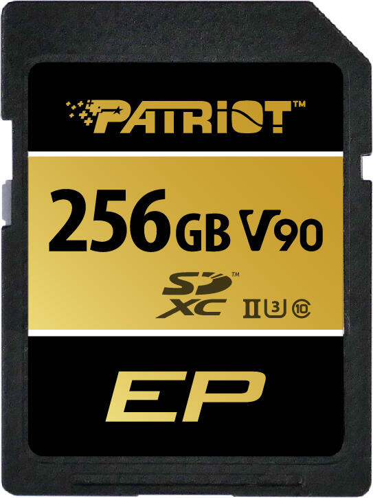 PATRIOT V90 / SDXC / 256GB / UHS-II U3 / Class 10/+ Adaptér (PEF256GEP92SDX)