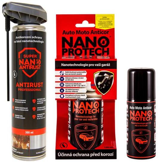 Sprej antikorozní NANOPROTECH Auto Moto Anticor Professional 300ml