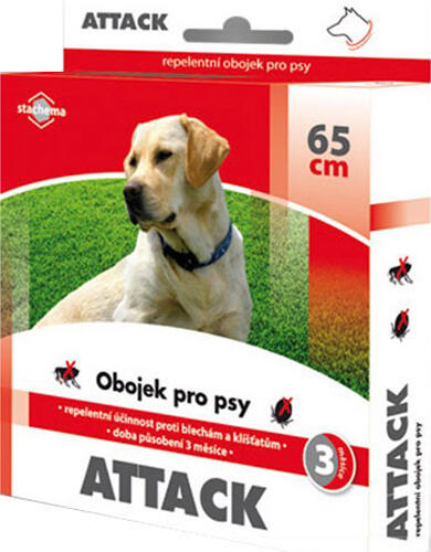 Antiparazitní obojek pro psy STACHEMA Attack 65cm
