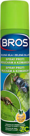 Sprej proti mouchám a komárům BROS Zelená Síla 300ml