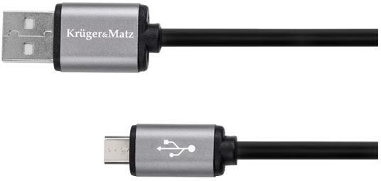 Kabel KRUGER & MATZ KM1236 Basic USB/micro USB 1,8m Black KRUGERMATZ