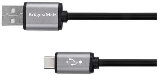 Kabel KRUGER & MATZ KM1240 Basic USB/USB-C 1,8m Black KRUGERMATZ