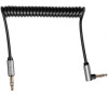 Spirálový audio kabel Jack 3,5 mm/Jack 3,5 mm KRUGER & MATZ KM1243 Basic 1,8 m KRUGERMATZ
