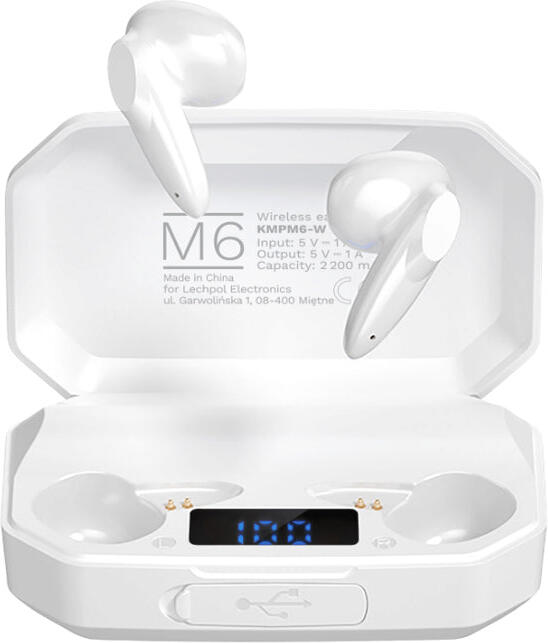 Sluchátka Bluetooth KRUGER & MATZ M6 White KRUGERMATZ